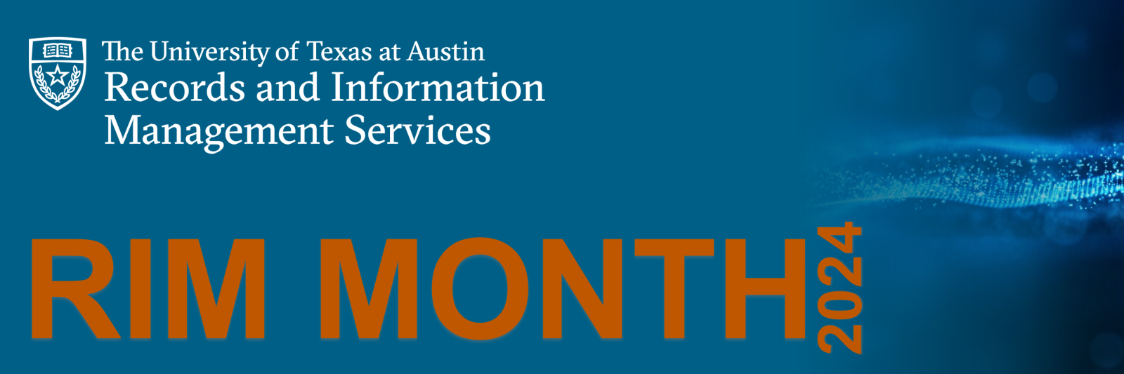 University of Texas logo and RIM Month 2024