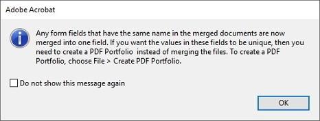 Screenshot of Form fields reminder