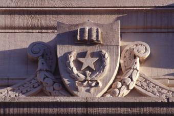 Architectural detail on Welch Hall